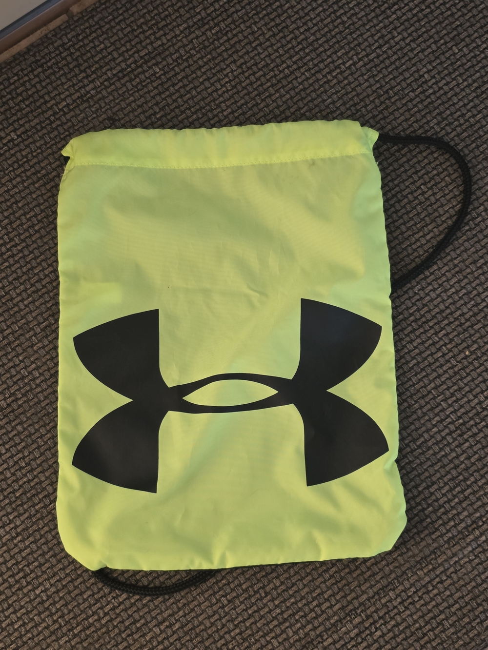 Under Armour Neon Yellow Drawstring Gym Sack